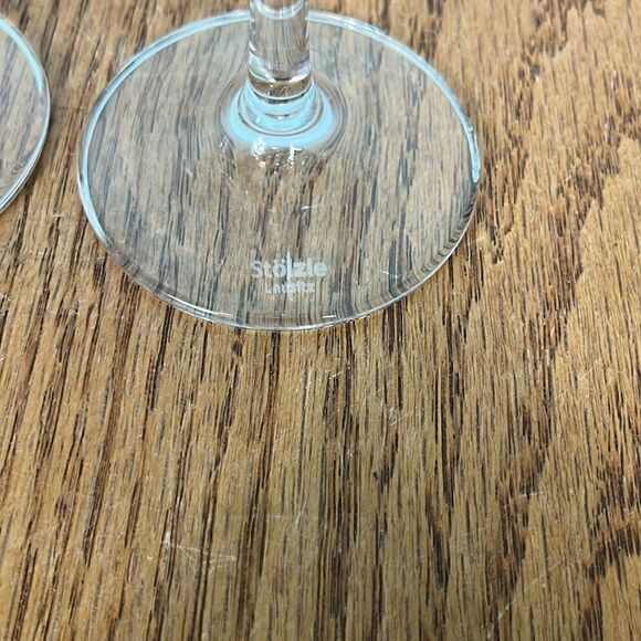 B- Crystal Champagne Flutes Hearts German Stolzle Lausitz L'Amour Valentine’s - Picture 2 of 5